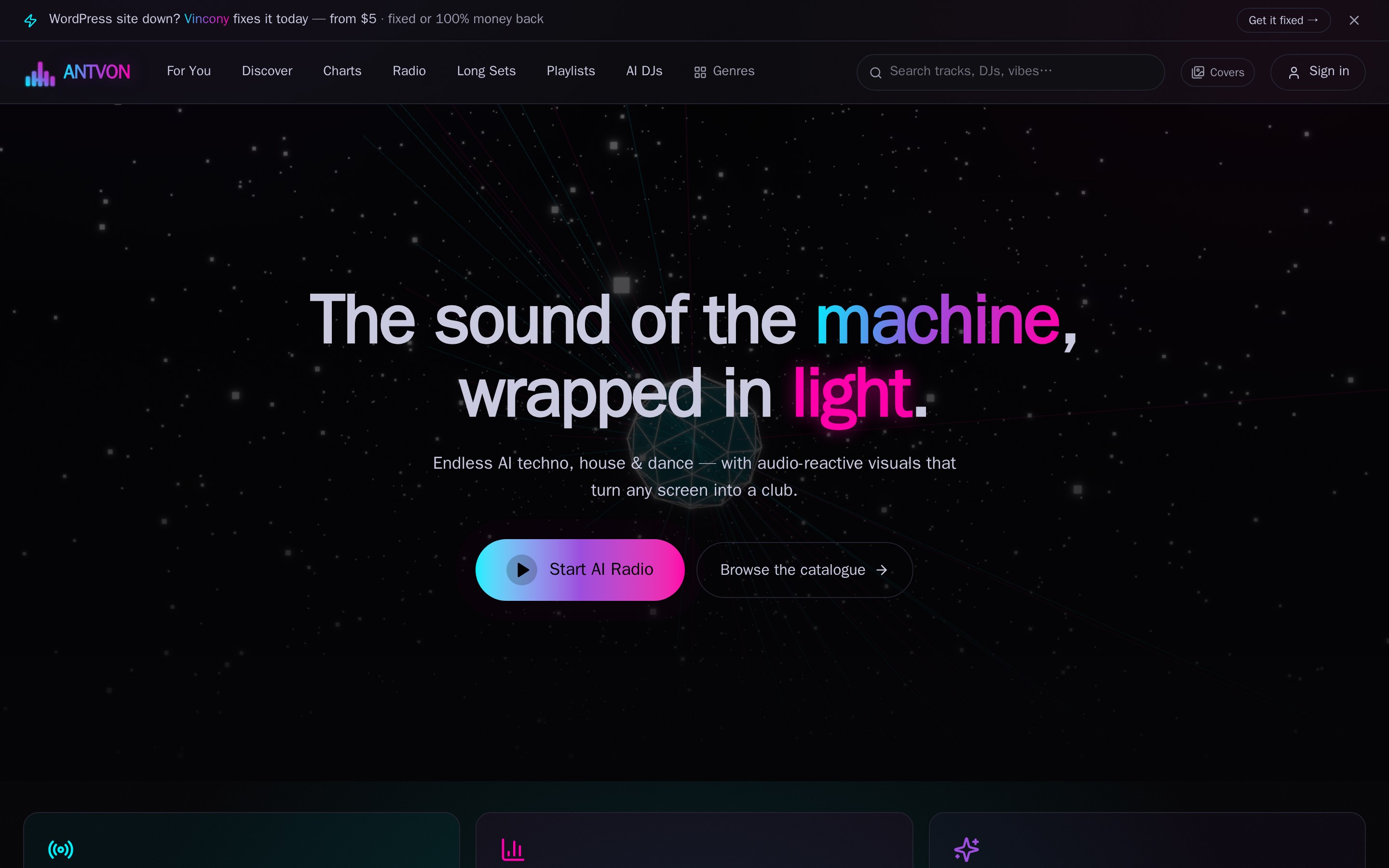 Antvon home page