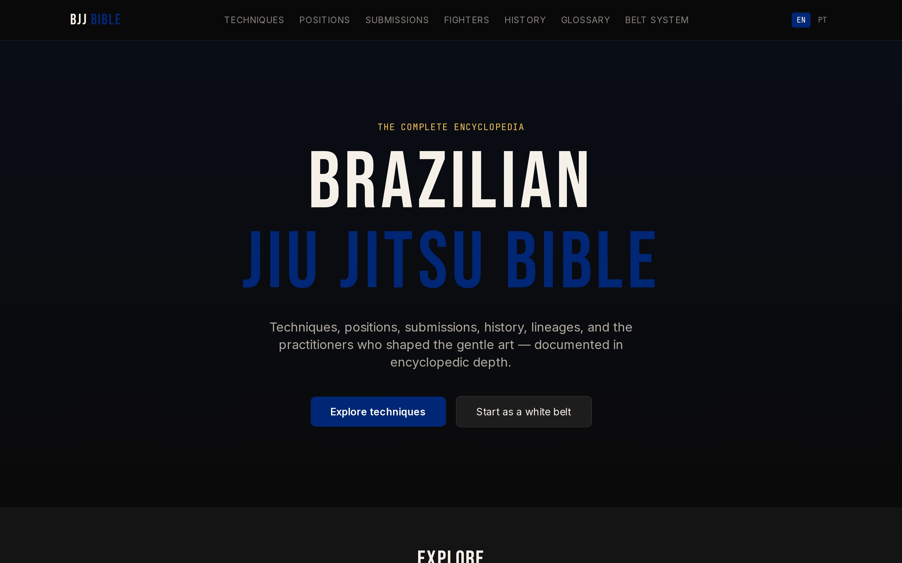 Brazilian Jiu-Jitsu Bible home page