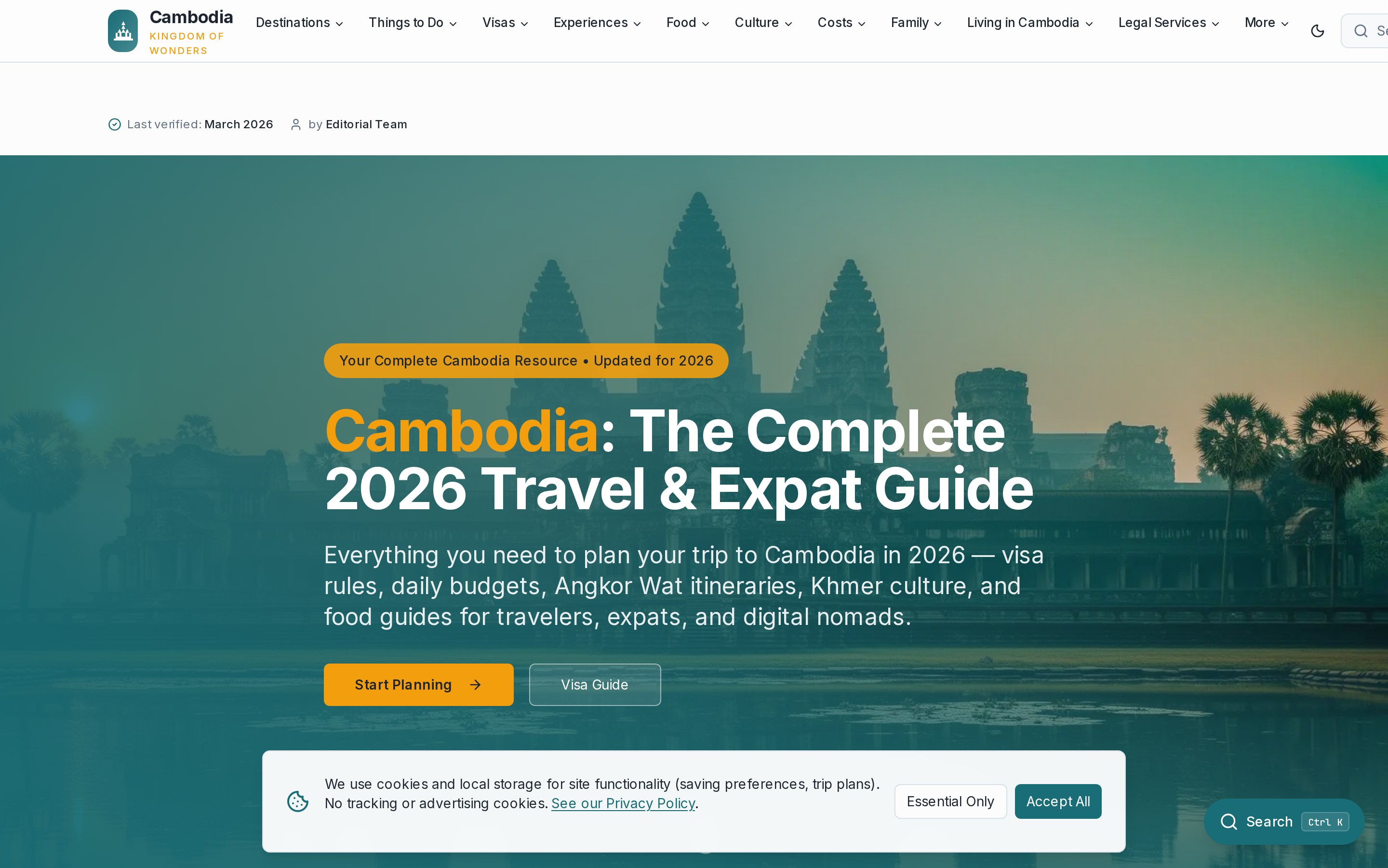 Cambodia Kingdom home page