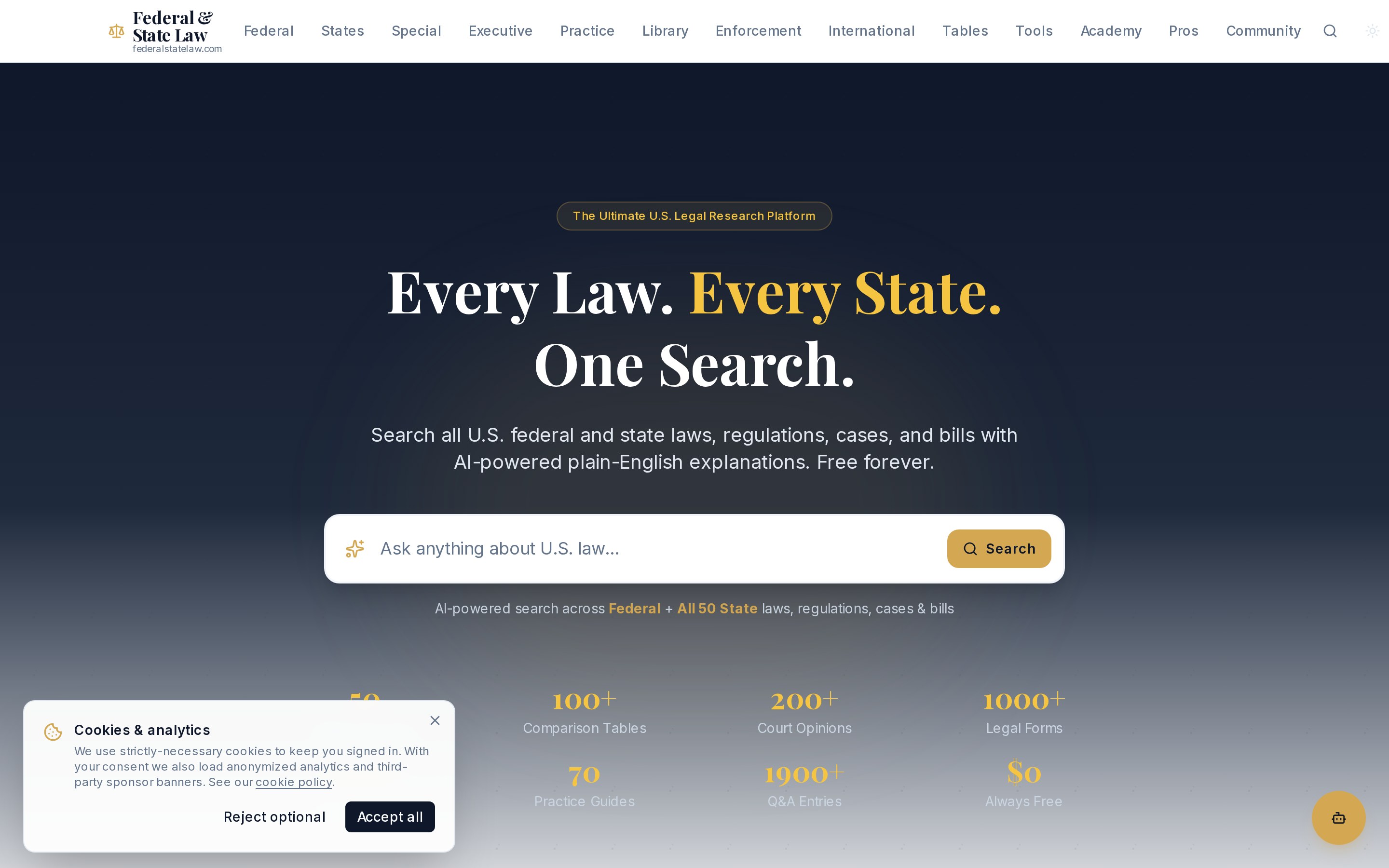 Federal State Law home page