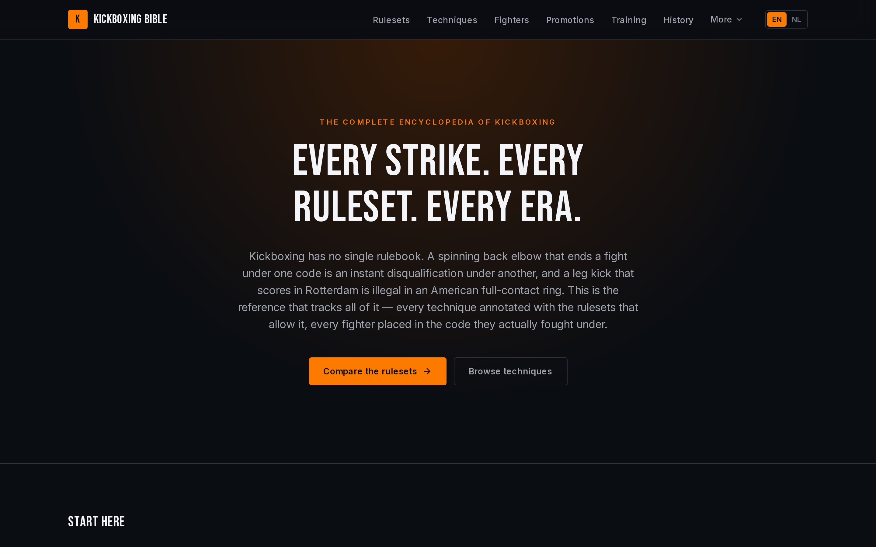 Kickboxing Bible home page