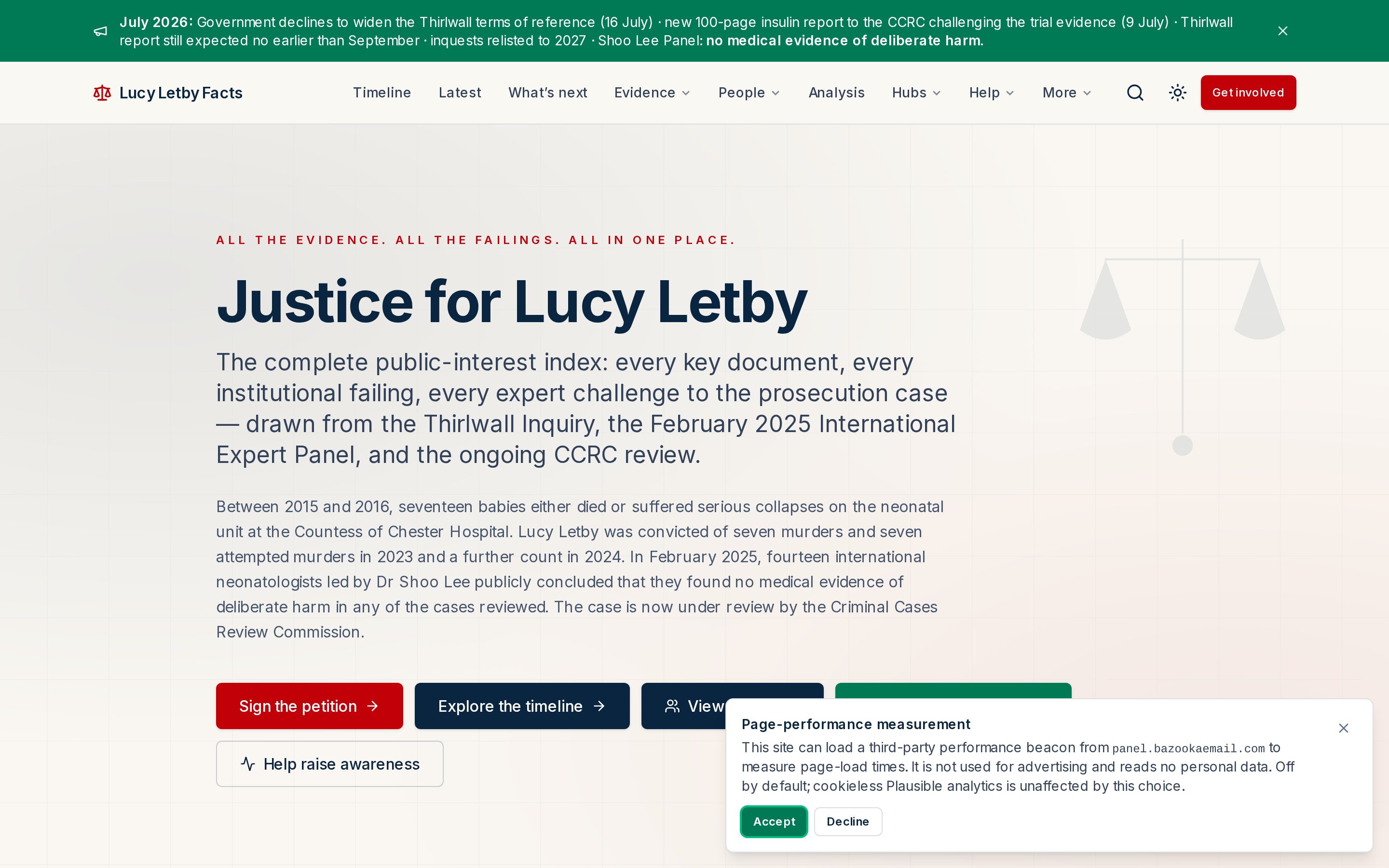 Lucy Letby Facts home page