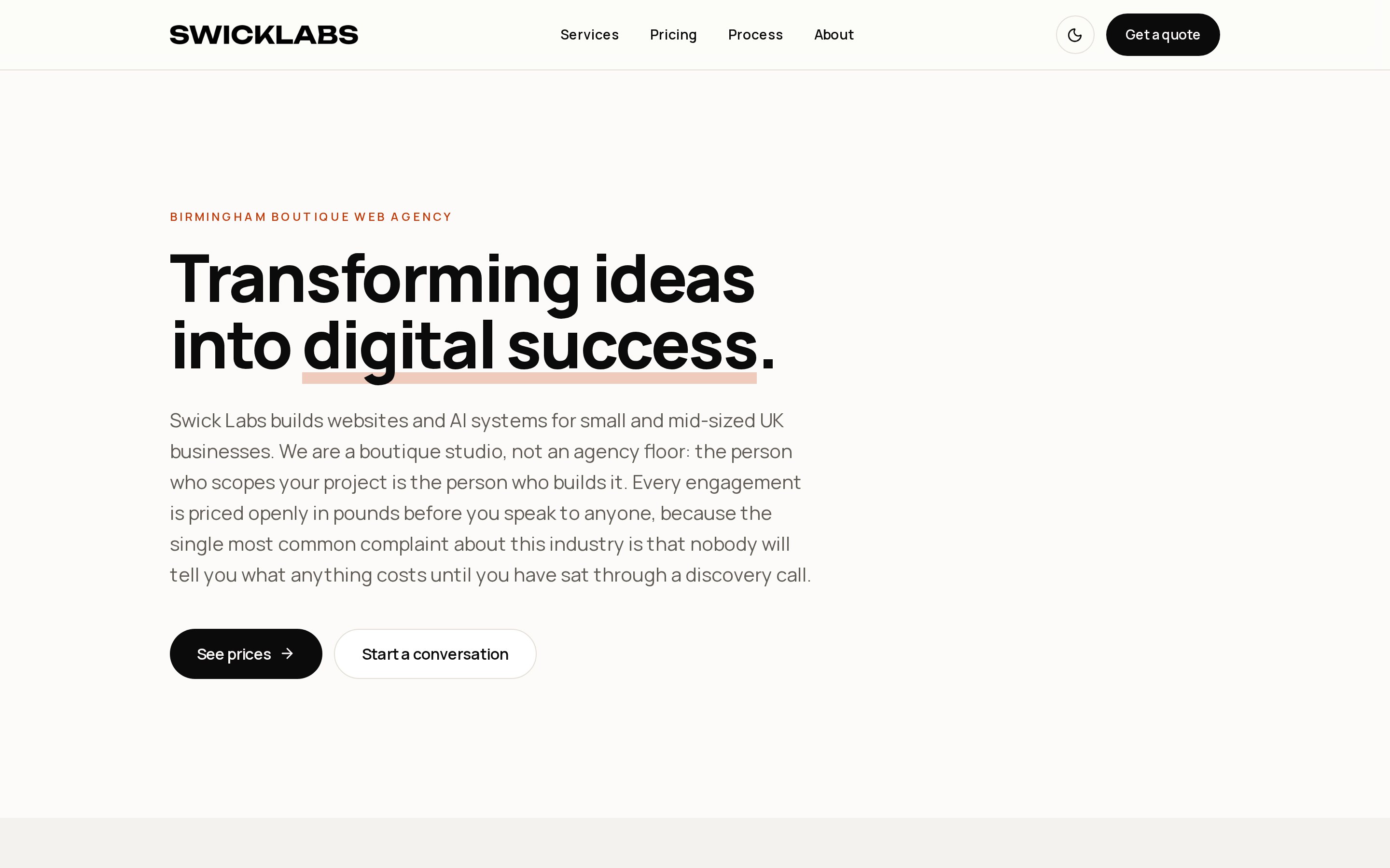 Swick Labs home page