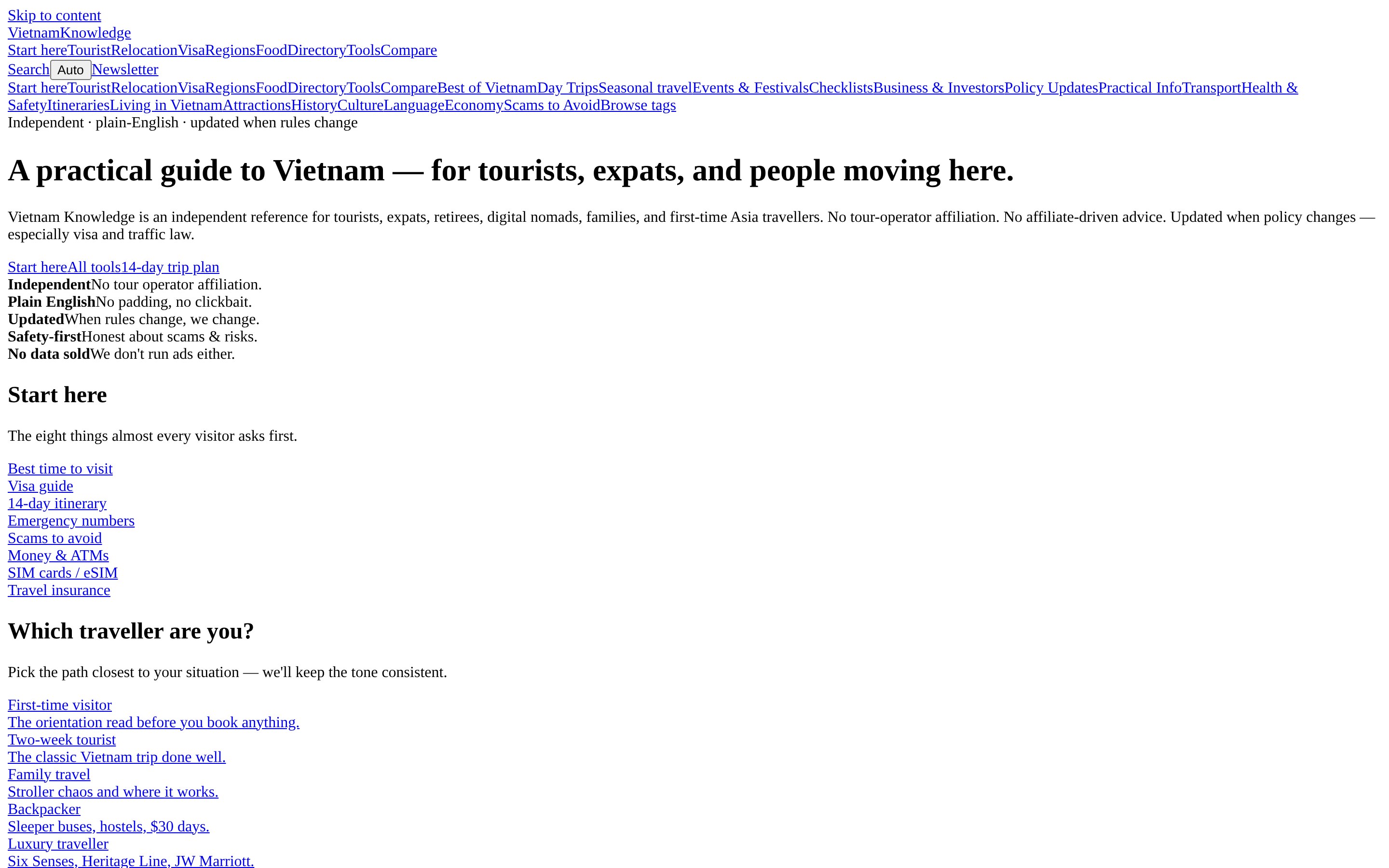 Vietnam Knowledge Base home page