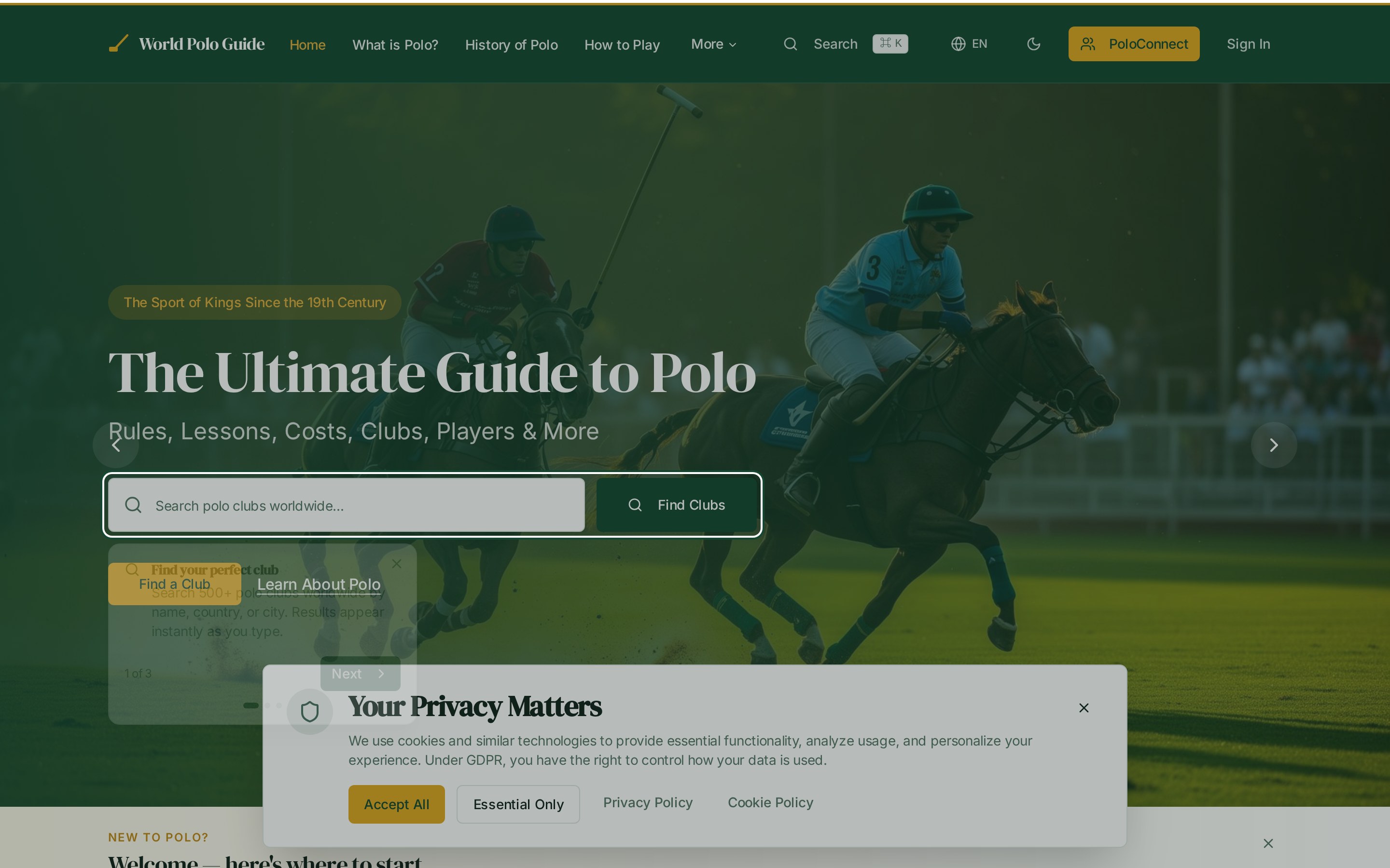 World Polo Guide home page